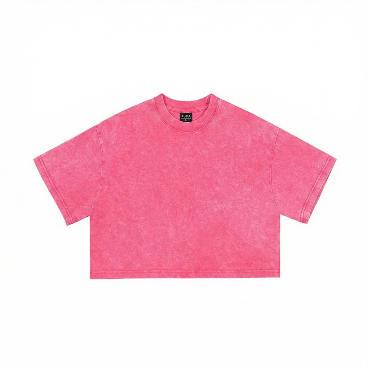 Y2K ウォッシュ加工 クロップドTシャツ 半袖
