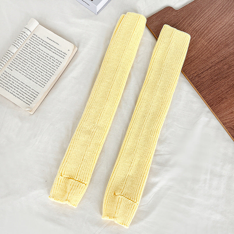 Y2K 50cm ロング ニット レッグウォーマー