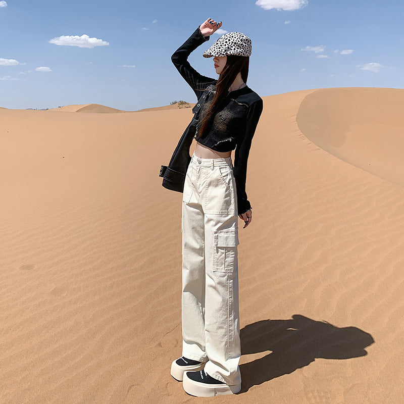 Y2K ストレート ワイド カーゴパンツ