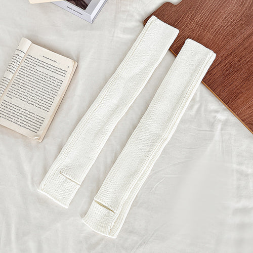 Y2K 50cm ロング ニット レッグウォーマー