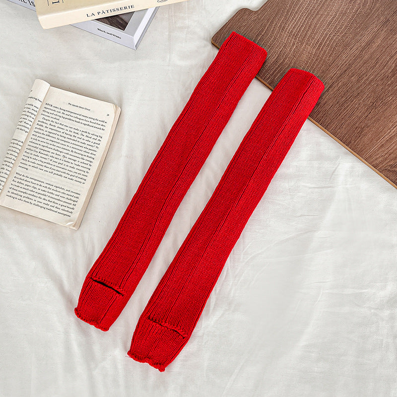 Y2K 50cm ロング ニット レッグウォーマー