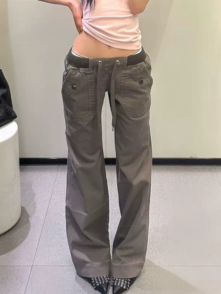 Y2K ローライズ ワイド ワークパンツ